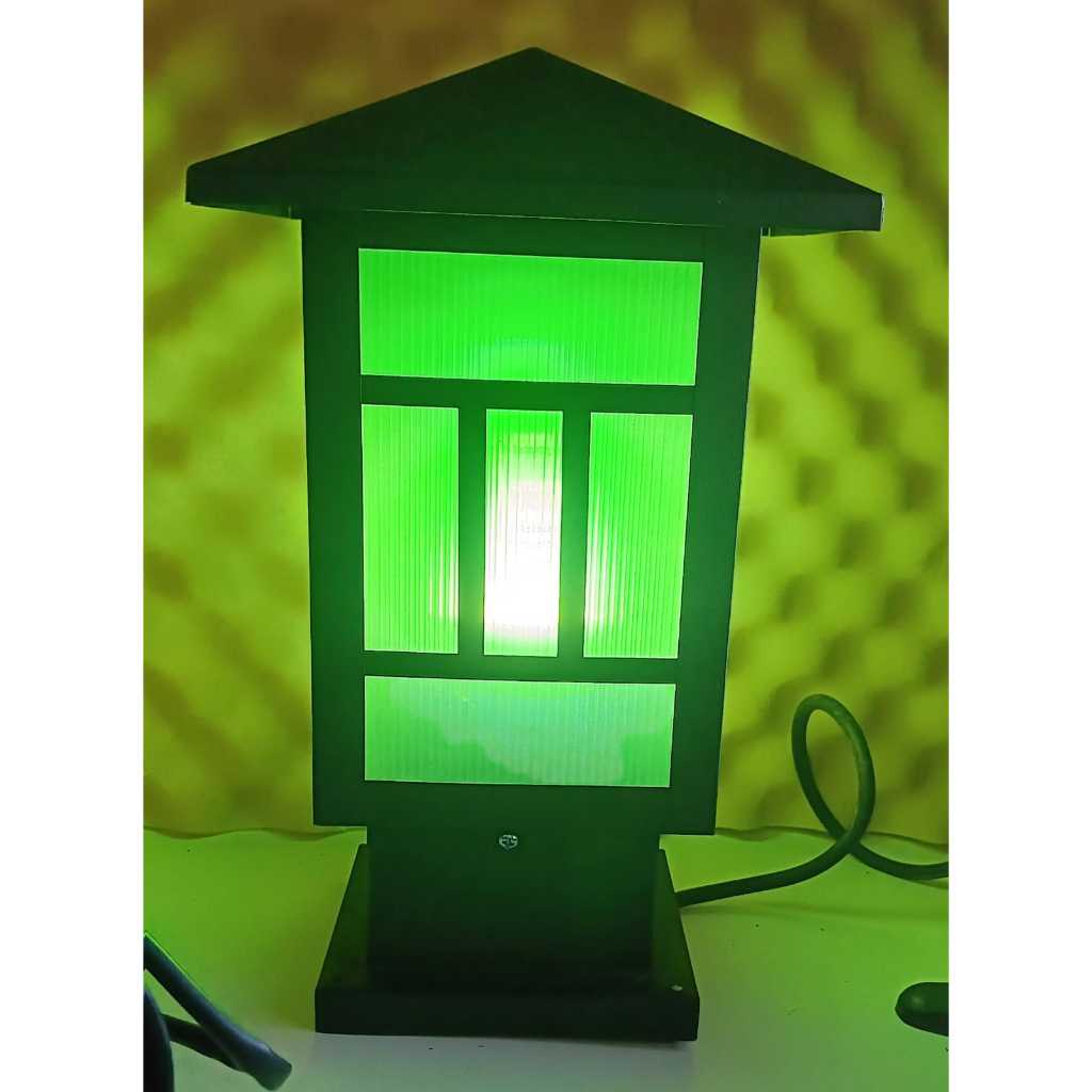 Rumah lampu pilar pagar,, lampu hias pagar depan rumah tahan air
