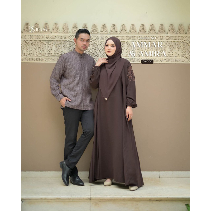 COUPLE AMMAR AMIRA BY LS HIJAB | couple koko dan gamis