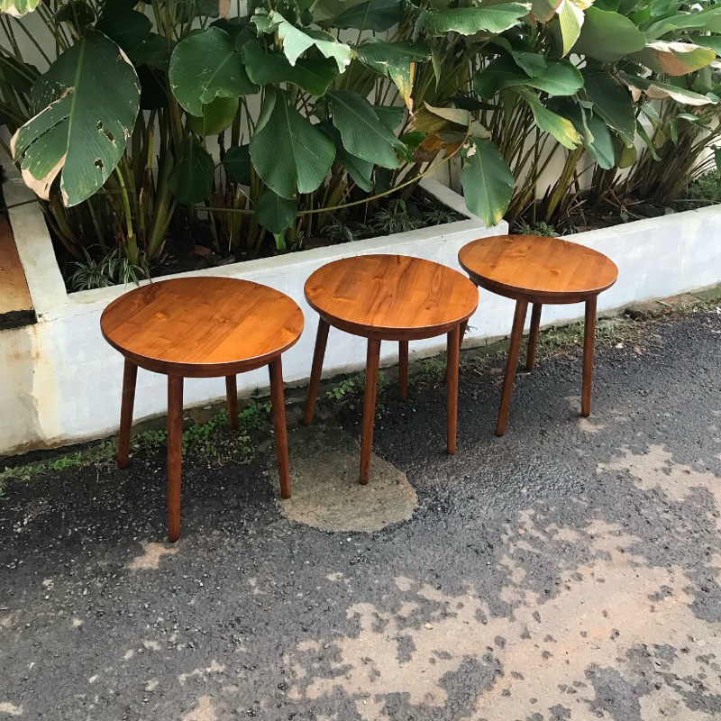 stool cafe kayu stool kayu minimalis