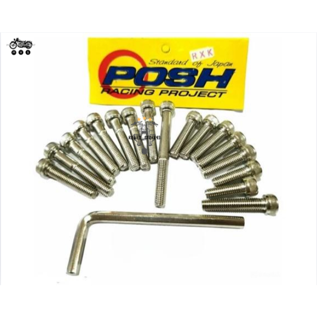Baut Blok L Bak Kopling RX King Baut Mesin Kanan Kiri Magnet Kopling Rx King Set