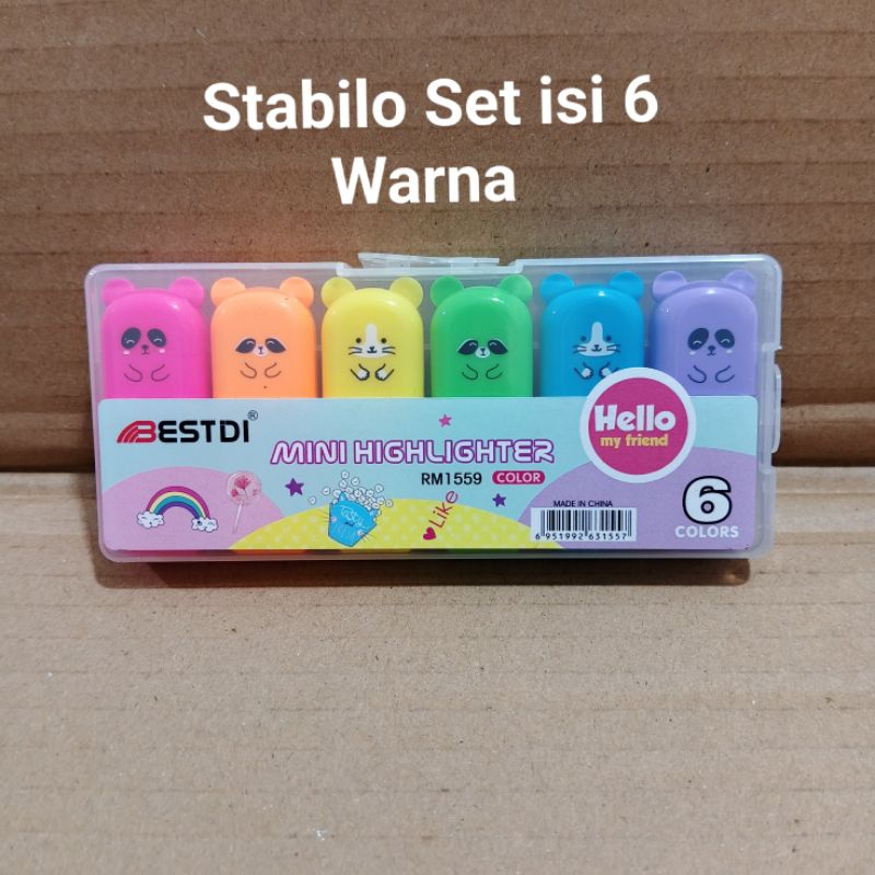 

Stabilo Set isi 6 Warna