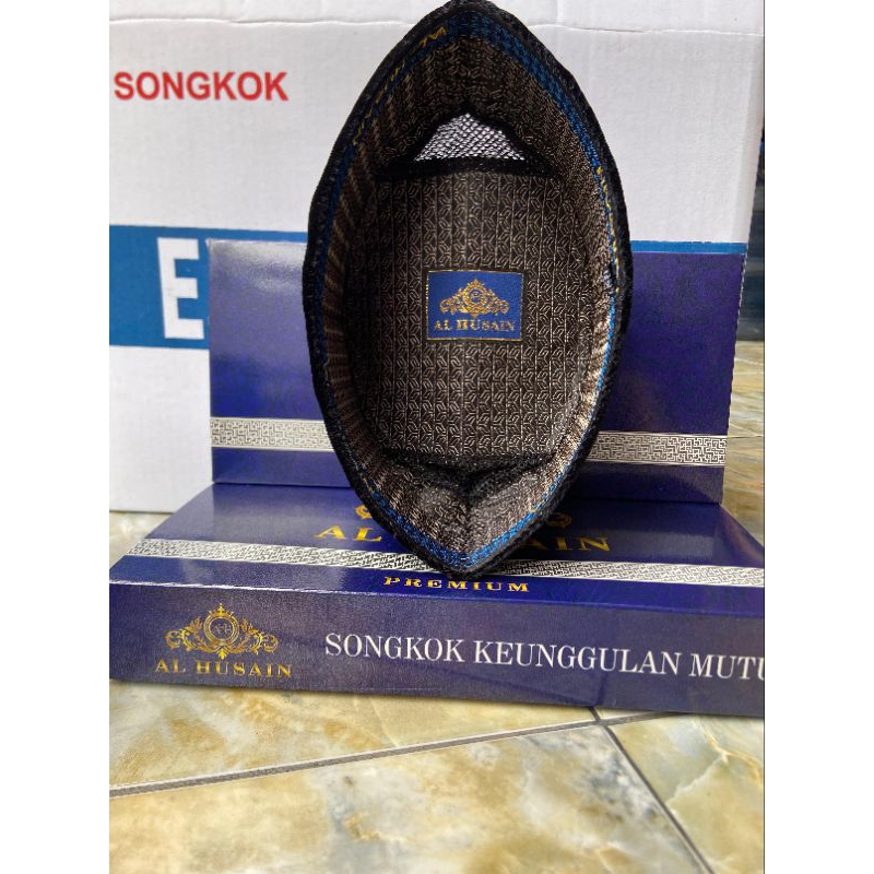 peci songkok kopiah susun al husain, songkok nasional, songkok hitam, songkok anak dan dewasa, peci 
