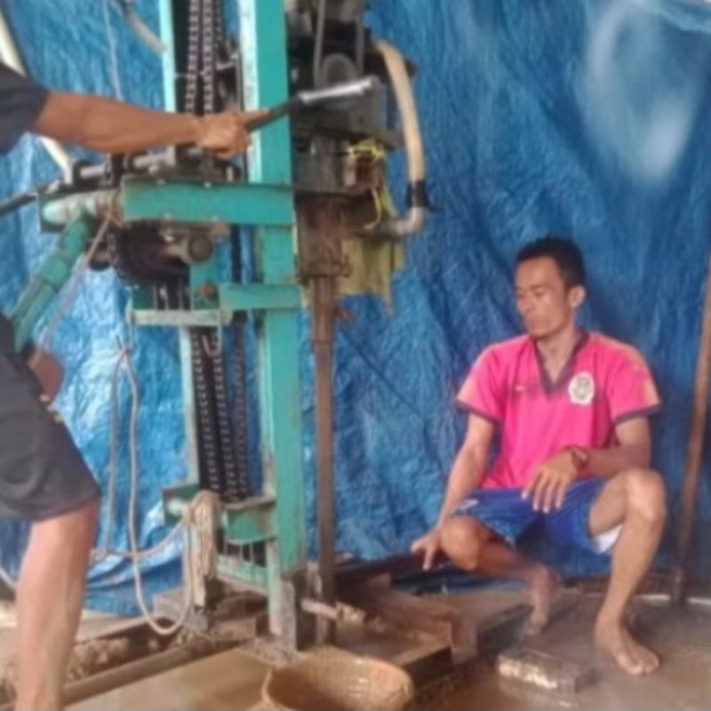 Bor otomatis pengeboran Air Tanah Sumur jetpam dan Bor Air Mesin Satelit, Meteran dan  Paketan Terse