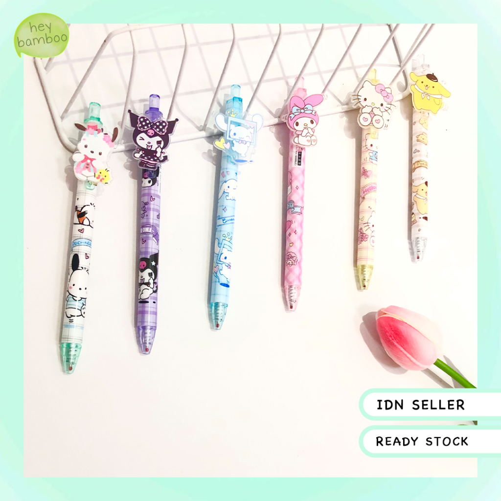

pen / bulpoin - sanrio alat tulis pulpen karakter kartun lucu & imut pulpen mekanik