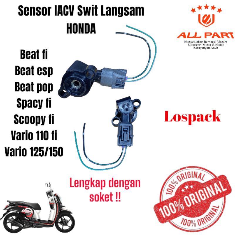 ( ORIGINAL) Sensor IACV swit langsam honda beat fi spacy fi scoopy fi vario 110fi vario 125/150 beat