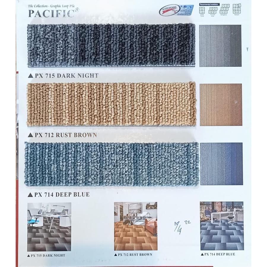Karpet Tile Pacific / Karpet Motif / Karpet Murah / Karpet Tile - PX 715 Gratis Ongkir