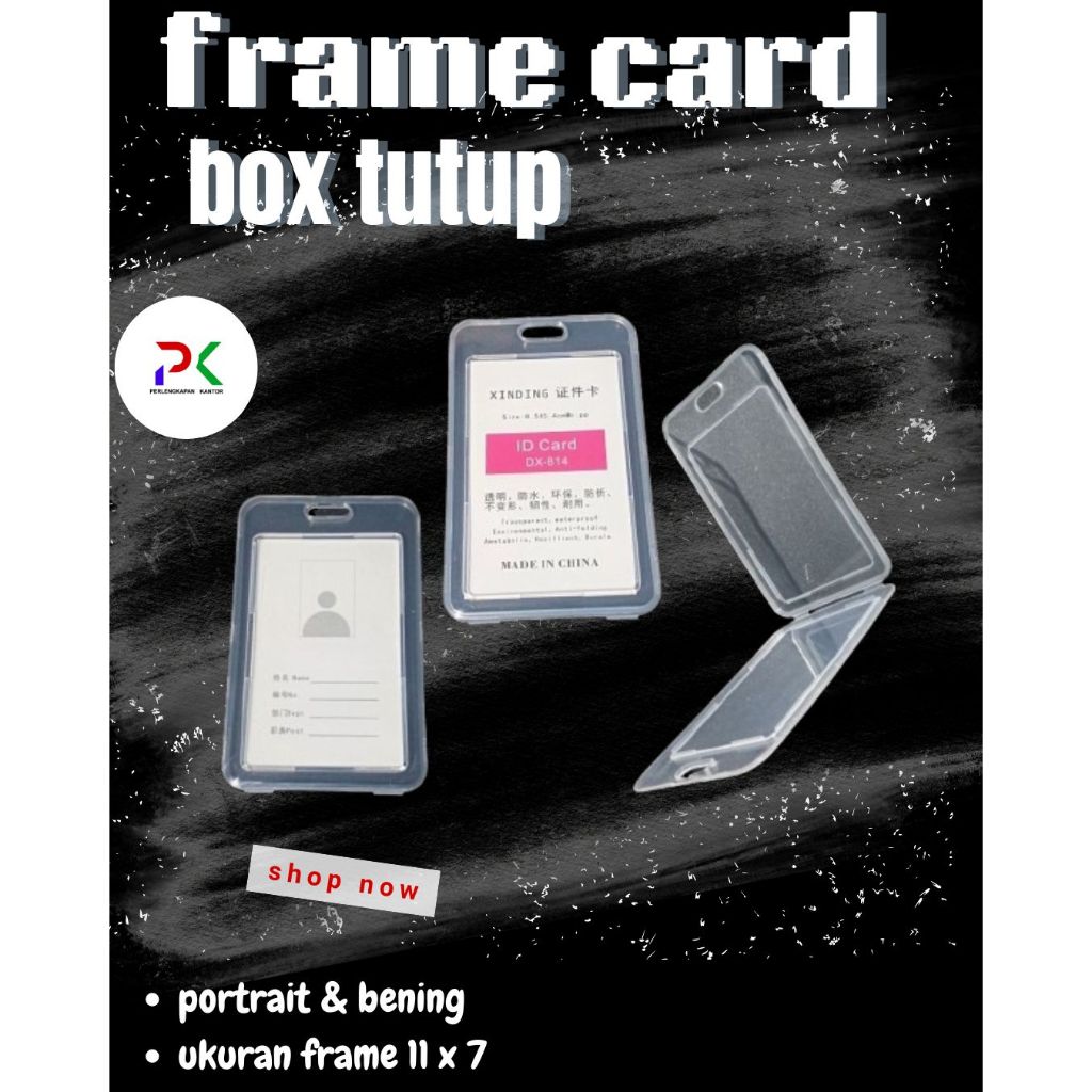 

frame casing BOX tempat ID card flashdisk holder BENING TUTUP portrait