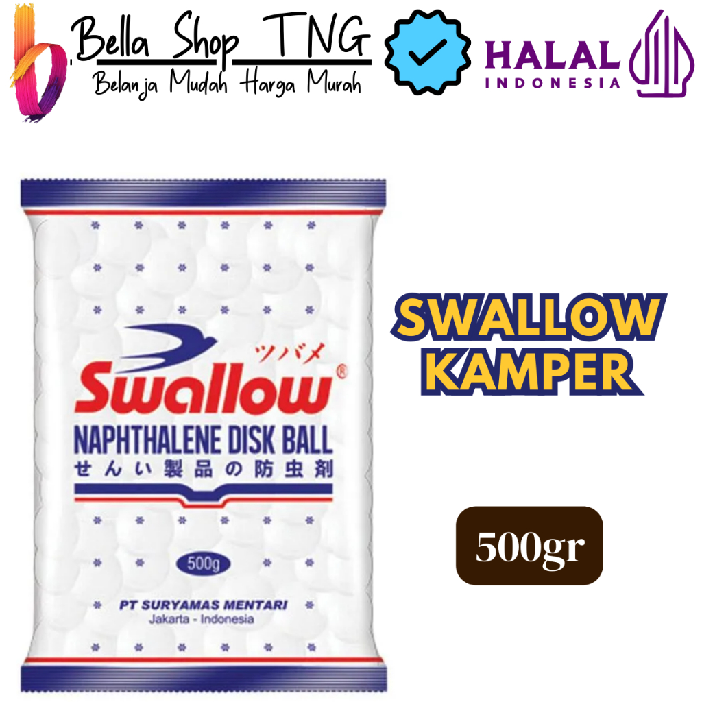 Swallow Naphthalene Ball Kamper Kapur Barus Pengharum Ruangan 500gr