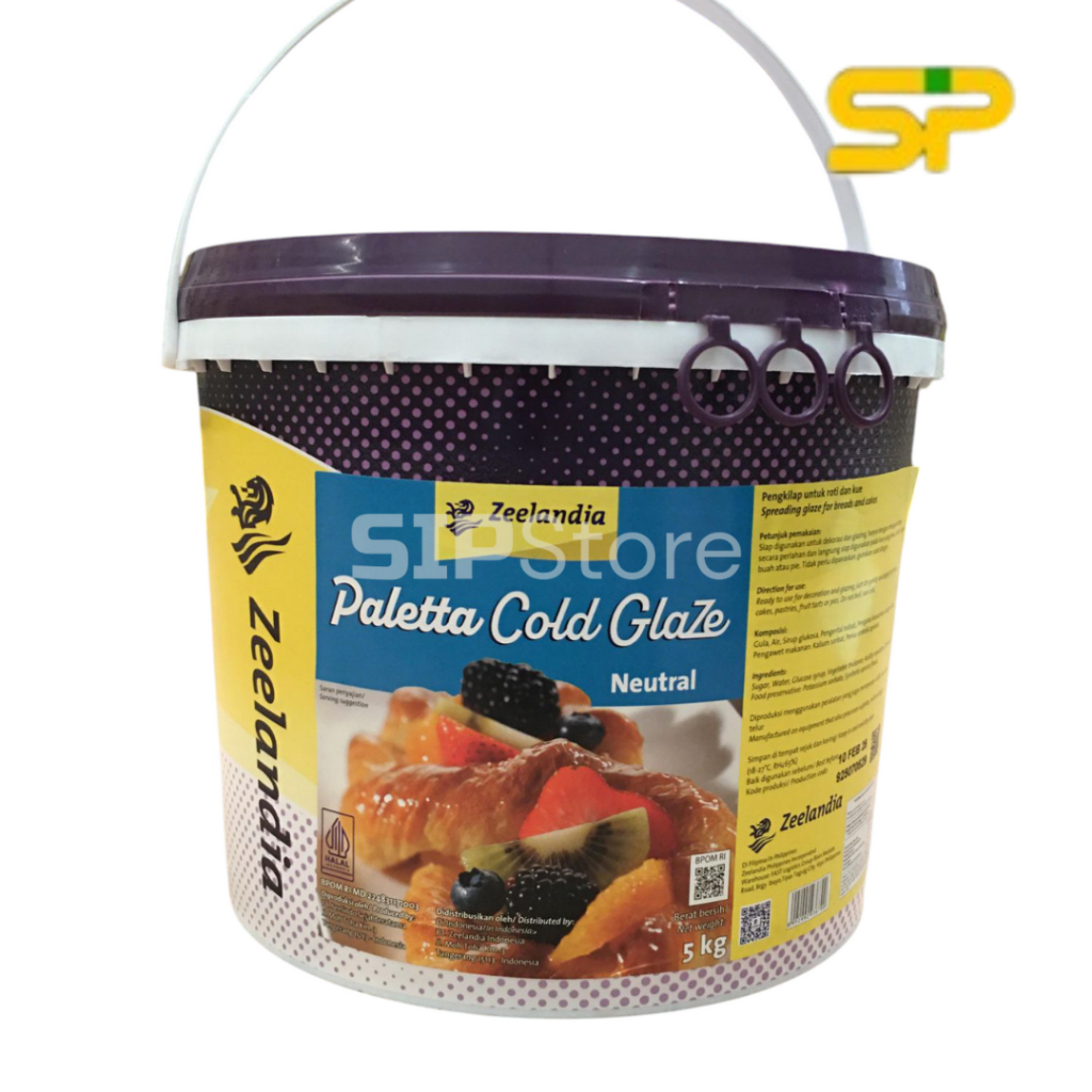 

Zeelandia Paletta Cold Glaze 5kg / Cake Decor Glaze Neutral 5 kg (PAIL)