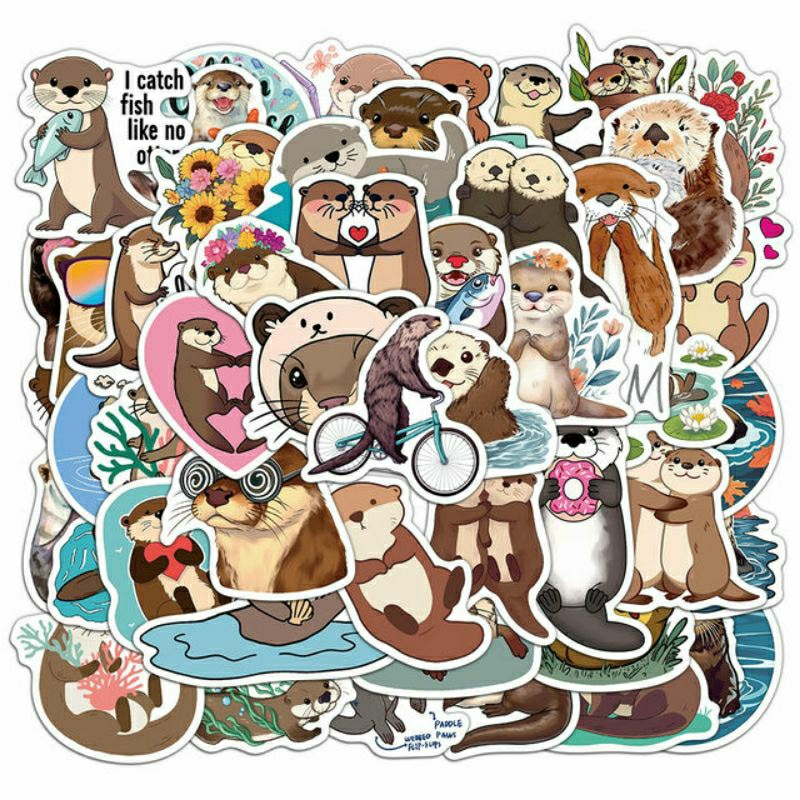 

Stiker Pack Berang berang Cute Sticker hewan berang berang Lucu Cutes Stiker Laptop Stiker Helm Stiker Tumblr Stiker HP, Aksesoris Hp , Anti Air