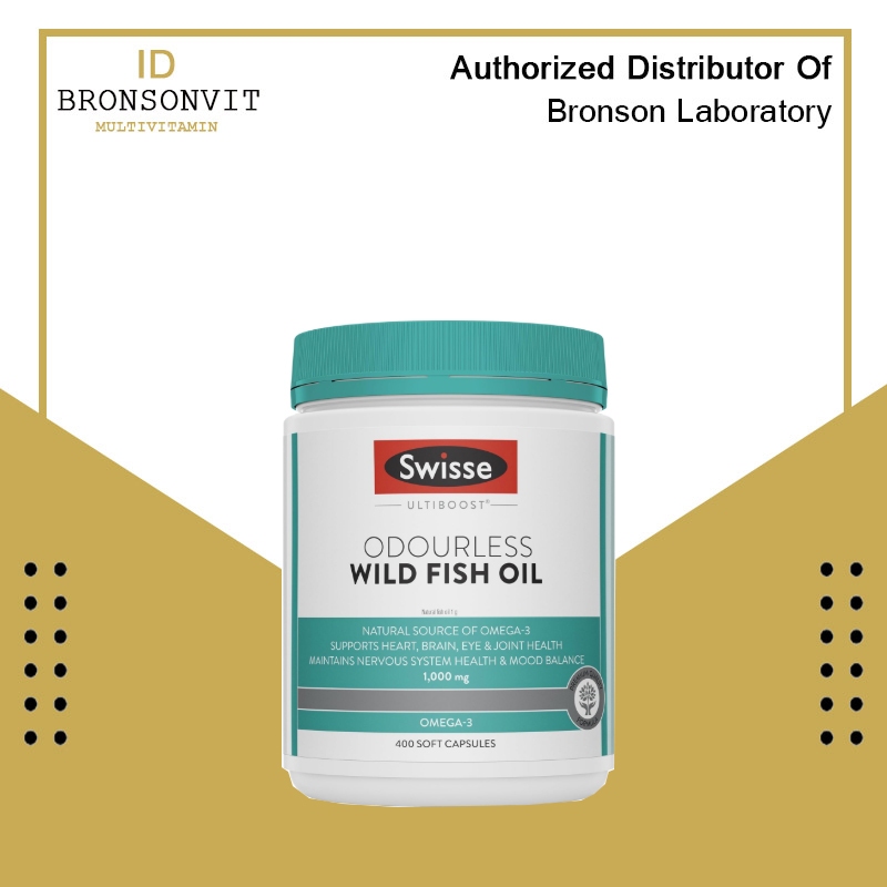 Swisse Odourless Wild Fish Oil 1000 Mg 400 Capsules