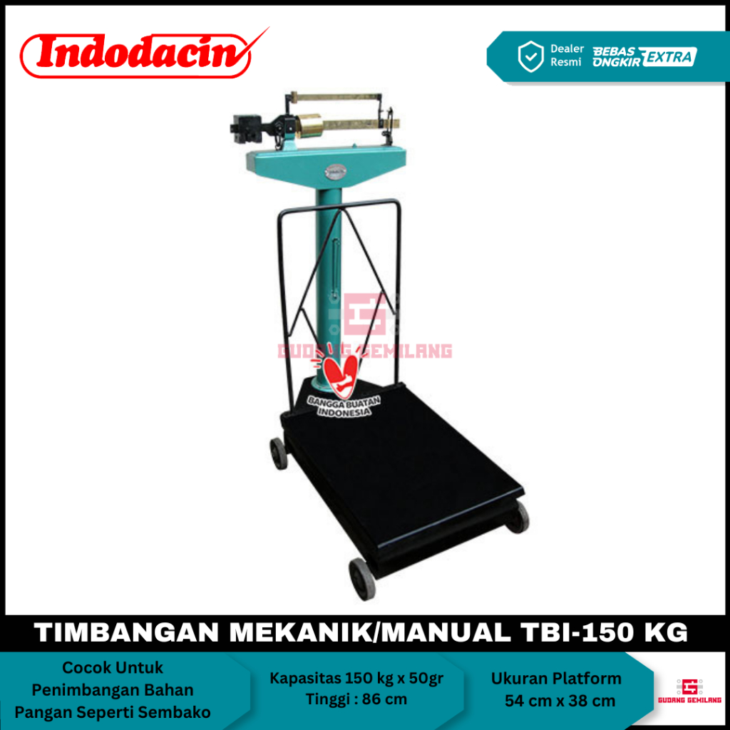 Timbangan Duduk 150kg Timbangan Duduk Manual 300kg Timbangan Lantai 500kg Manual TBI Dacin