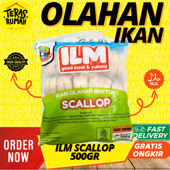 

ILM Scallop Ikan Olahan Bentuk 500GR