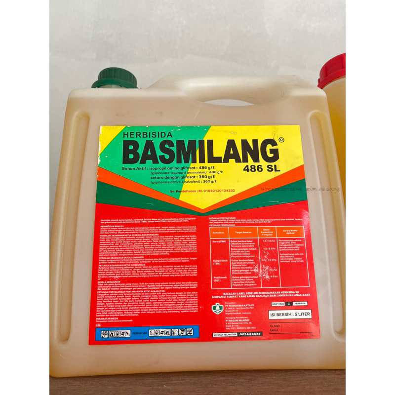 HERBISIDA BASMILANG 486 SL /5 Liter/ Racun Rumput & Gulma Sampai Akar