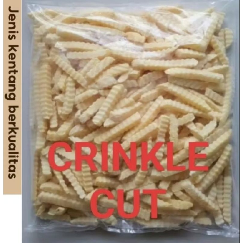 

Kentang-crinckle cut-2kg-repack-makanan beku