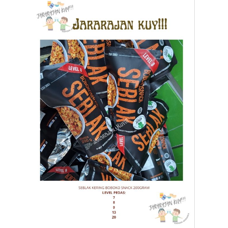 

SEBLAK KERING PEDAS BOBOKO SNACK LEVEL 7/8/9