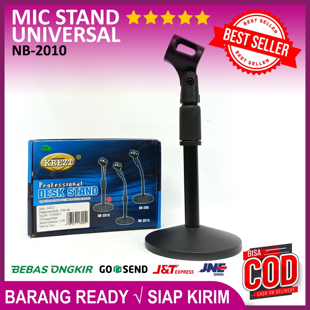 Mic Holder Podium Krezt NB-2010 Stand Mic Upacara Mimbar Pidato