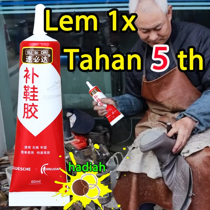 Lem Sepatu Kuat Mudah Dipakai/Cairan Transparant Penambal Sol Sepatu Kets Sneakers Sendal Heels Tas 