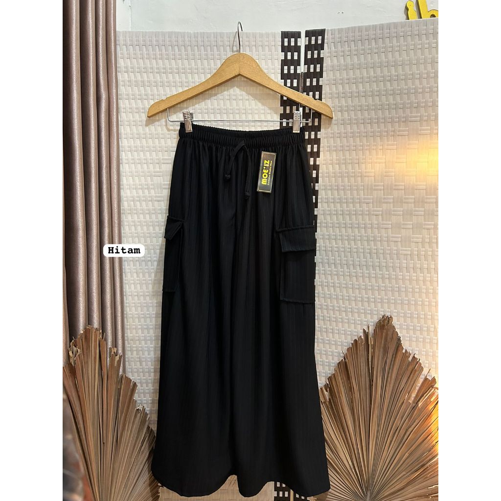 Celana Knit Hornets Jumbo - Kulot Knit Tali Serut Hornets Premium