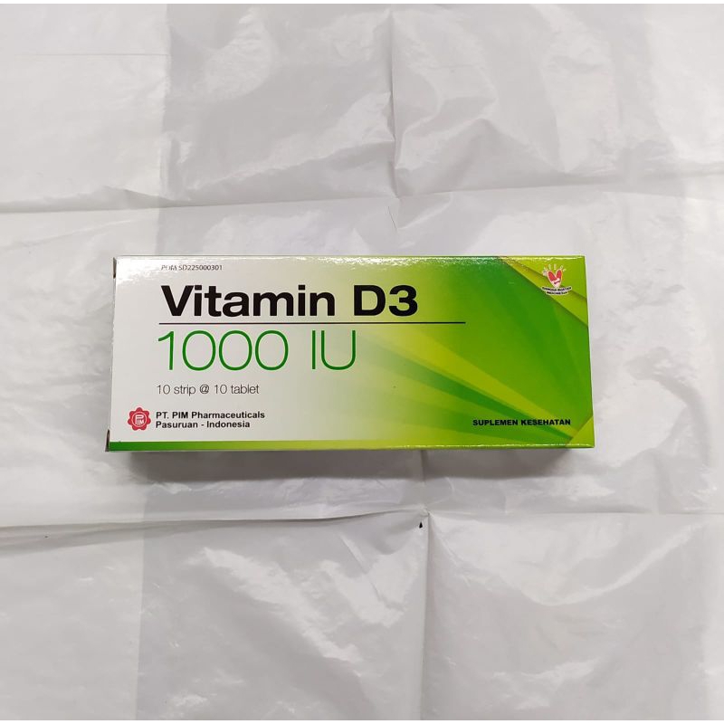 vitamin d 3 1000iu isi 100 tablet