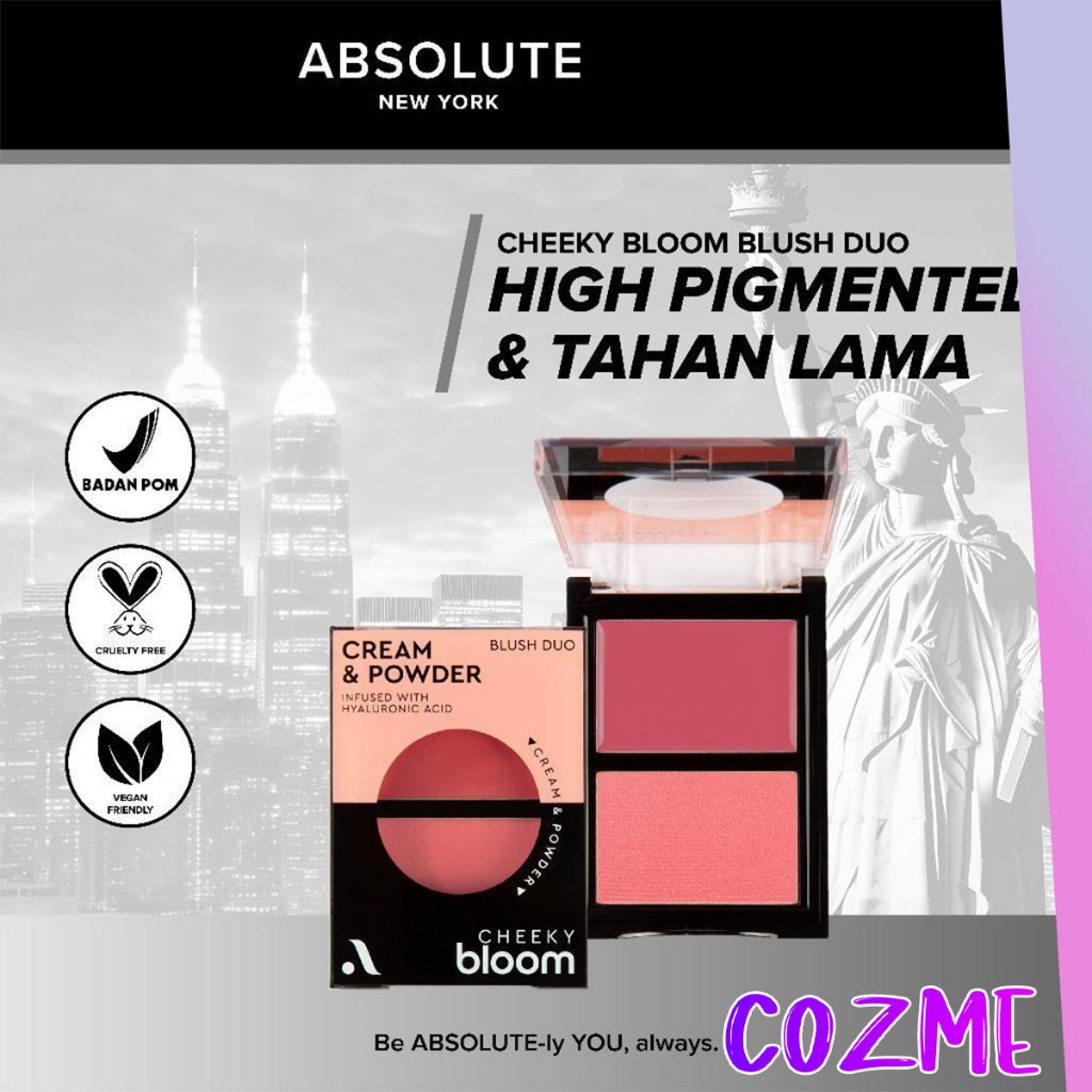 ABSOLUTE NEW YORK Blush Duo Cream & Powder