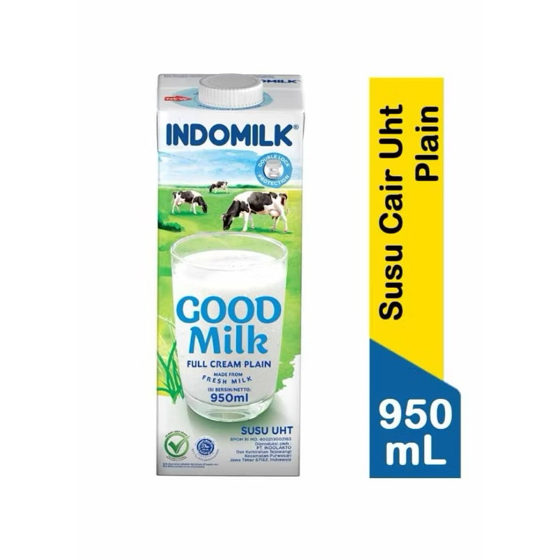Indomilk Susu UHT / UHT Milk Indomilk 950 ML
