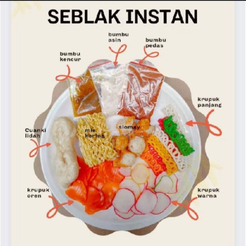

{ 1 BUNGKUS) SEBLAK INSTAN KHAS BOGOR/SEBLAK KUAH/SEBLAK PEDAS /PROMO!!! BELI 5 BUNGKUS BONUS 1 BUNGKUS