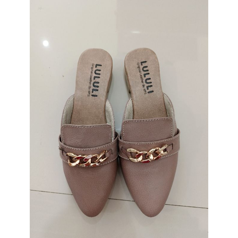 Slop Wanita Kulit Sapi Asli - Karya Pahala Tiga