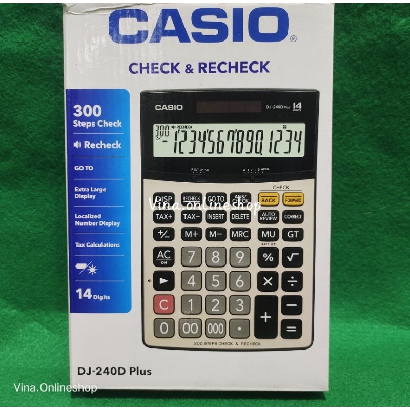 

Casio kalkulator - calculator original DJ 240D PLUS - 14 digit