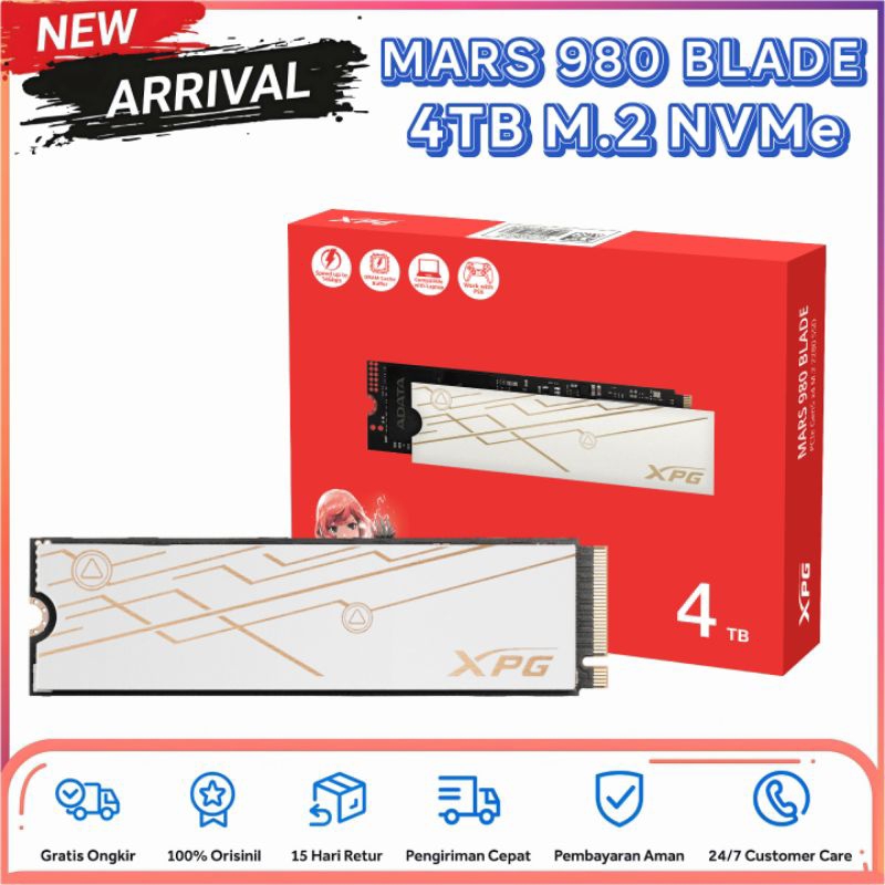 Adata MARS 980 BLADE 4TB PCIe Gen5 x4 M.2 2280 SSD