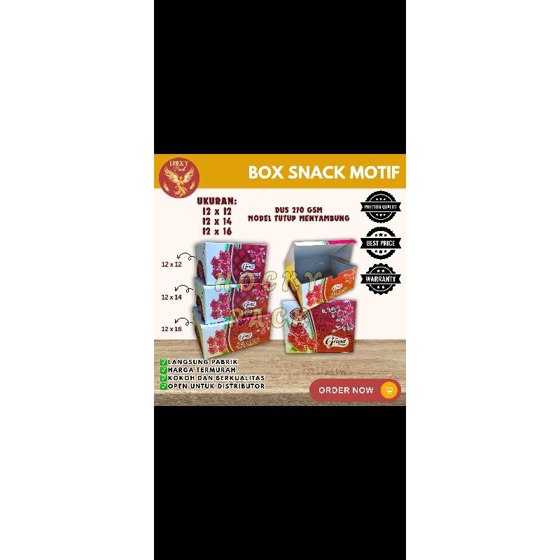 

Box /dus Snack motif 12x16