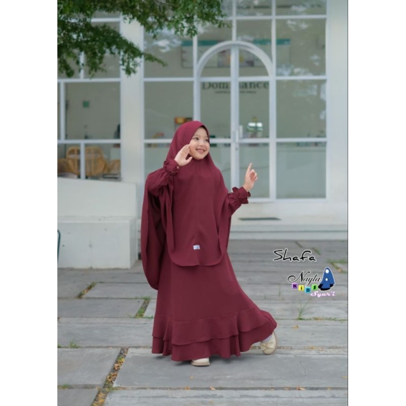 Shafa set syar'i anak Nayla kids