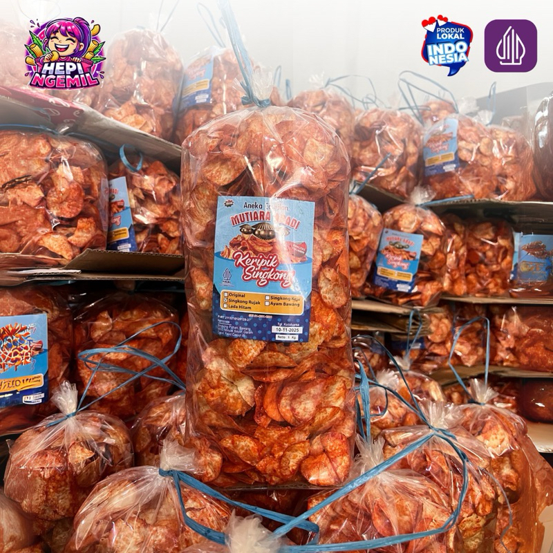 

(BANDUNG) Keripik Singkong Rujak Coba 1Kg 1 Bal gede kripik singkong pedas manis gurih rasa rujak