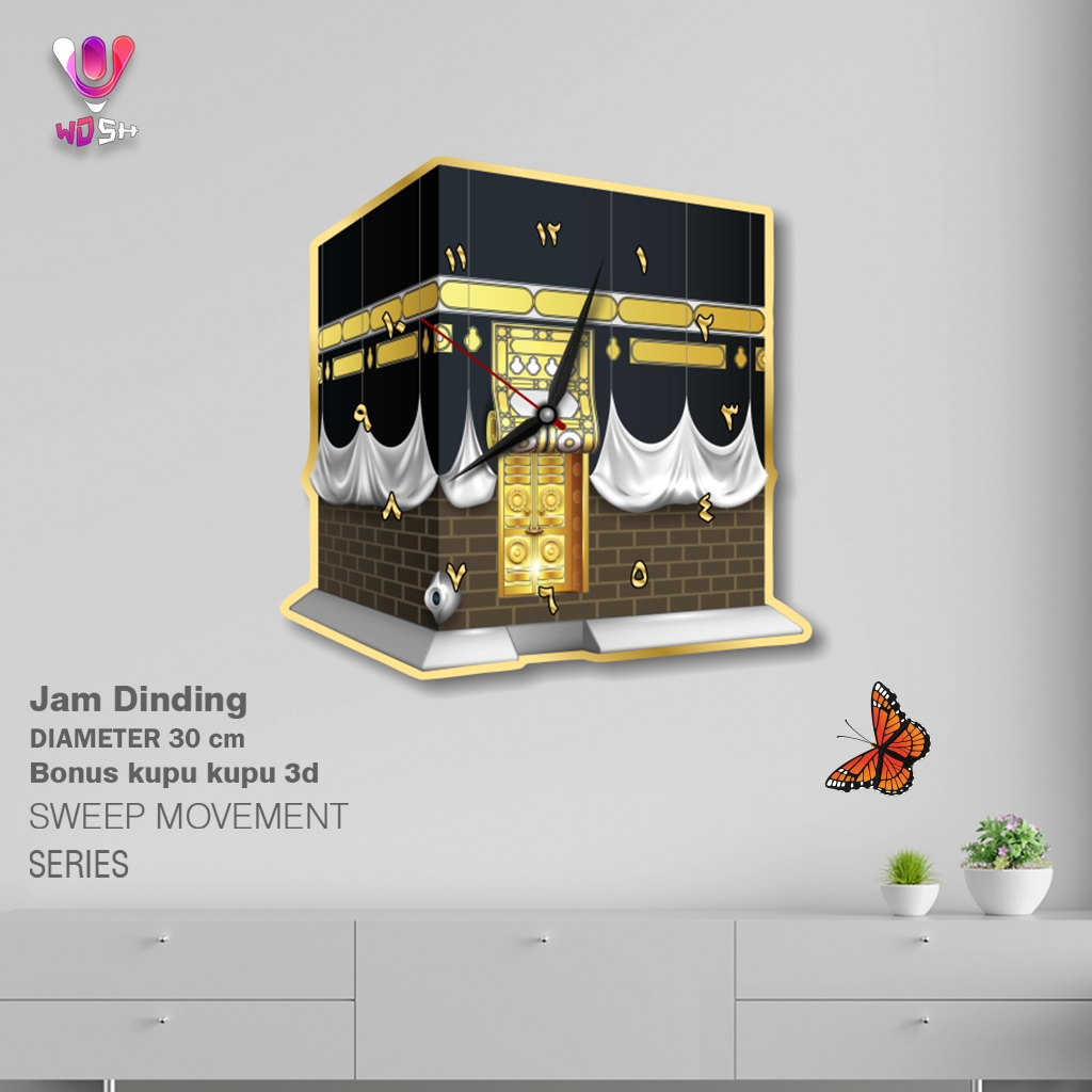 JamDinding Ukir kabah Hiasan Dinding Ruang Tamu Kamar tidur