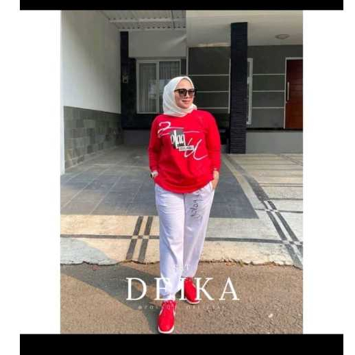 Atasan Wanita Zolaqu Oval Merah Cabe
