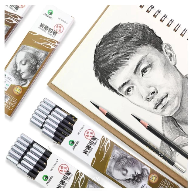 

Pensil Arang Hitam Charcoal Pencil Maries C7300 Pensil Sketsa Maries Soft Neutral Hard (1 Pcs)