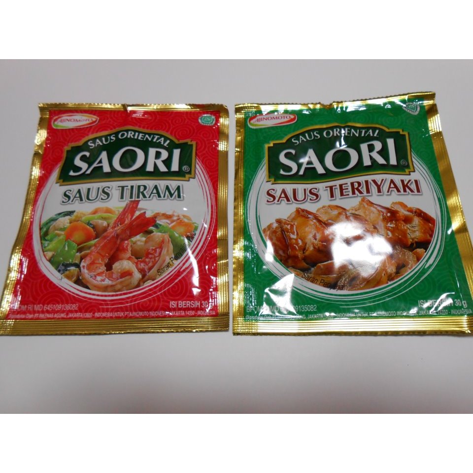 

Saori Sachet Varian Tiram dan Teriyaki Per Pcs