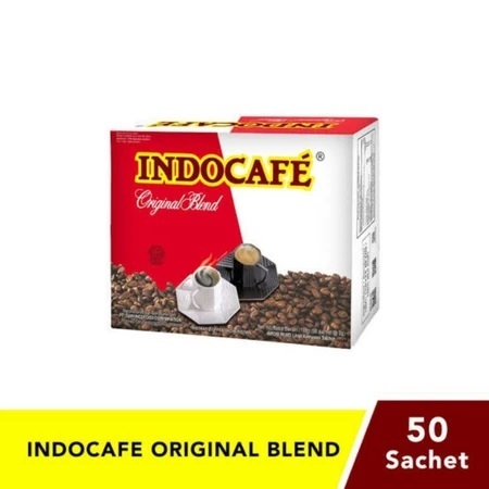 

INDOCAFE Original Blend 50 sachet 2 gr - Box kopi bubuk tanpa ampas