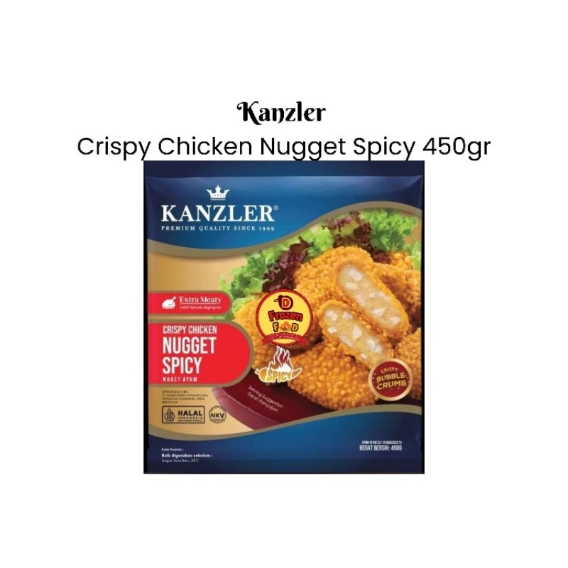 

Kanzler Crispy Nugget Spicy 450gr | naget | nugget | kanzler | ayam krispi