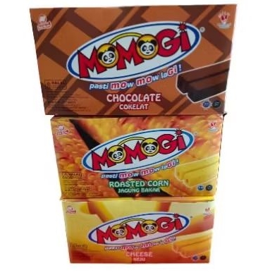 

Momogi pasti mow mow lagi isi 20 pcs × 4.5g Varian Cheese kejuRoasted cornChocolate