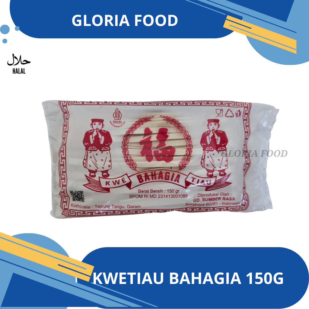 

KWETIAU MIE - BAHAGIA - 150 GRAM