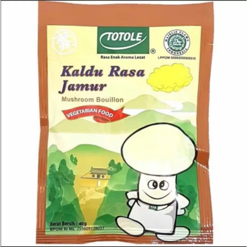 

Bumbu kaldu jamur Totole 40 gr mokucing CTN