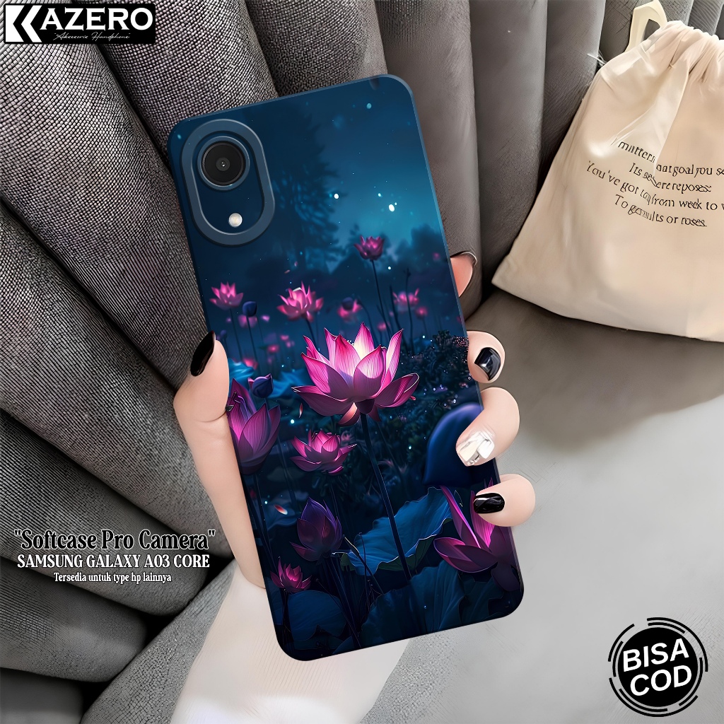 Kesing Hp Samsung Galaxy A03 Core Case Bunga - Case Samsung Samsung A03 Core - Casing Samsung A03 Co