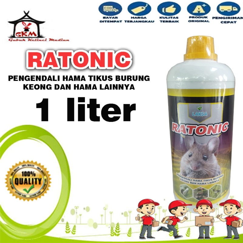 Pupuk Organik Pestisida Ratonic Pengendali Hama Tanaman Padi 1 Liter / Obat Padi