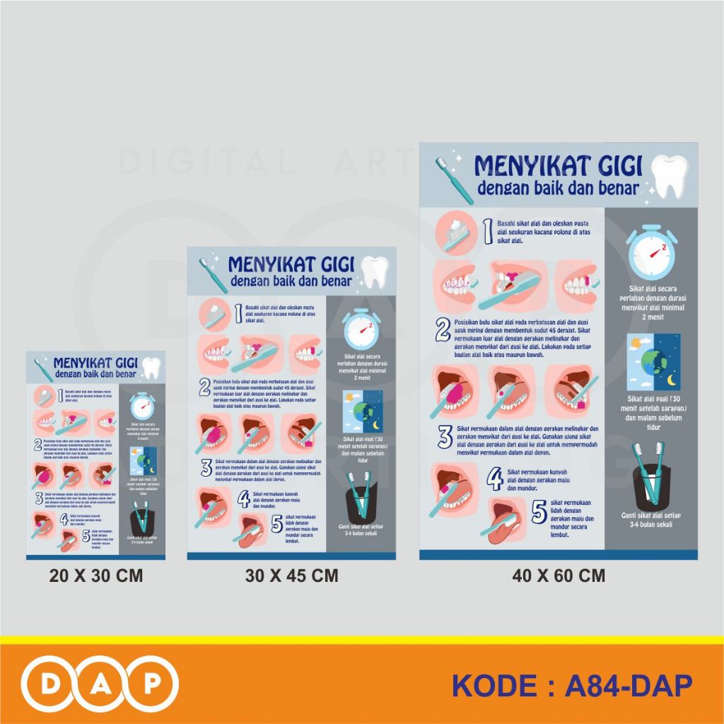 

A83 - Acrylic Sign, Stiker Akrilik Gambar Susunan Gigi, Tahan Air, Termurah, dan Bisa Custom