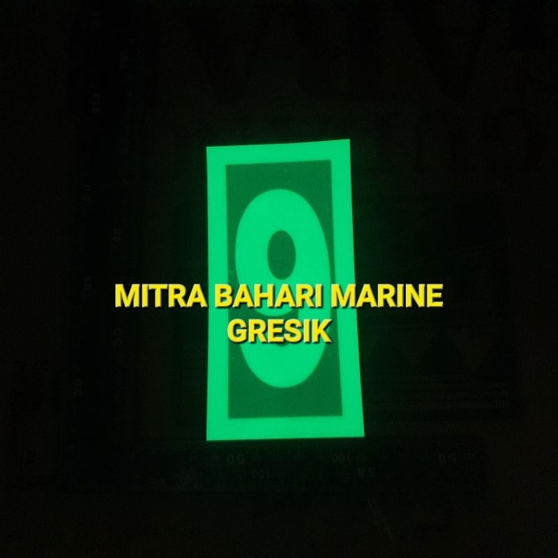 

Stiker IMO Symbol IMPA 334209, 334249 Number 9 Ukuran 7,5x15cm Glow In The Dark