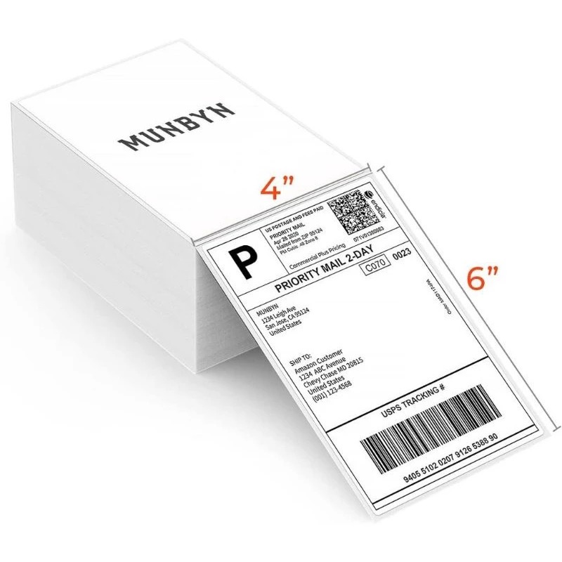 

Label Stiker Kertas Resi Thermal 100x150mm 500 pcs