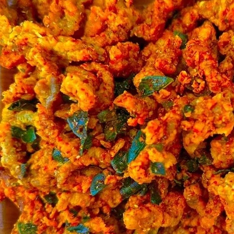 

Usus krispi Ayam / Krispi usus Ayam 600gram / Cemilan Gen Z / Usus Pedas dan Ori Daun Jeruk