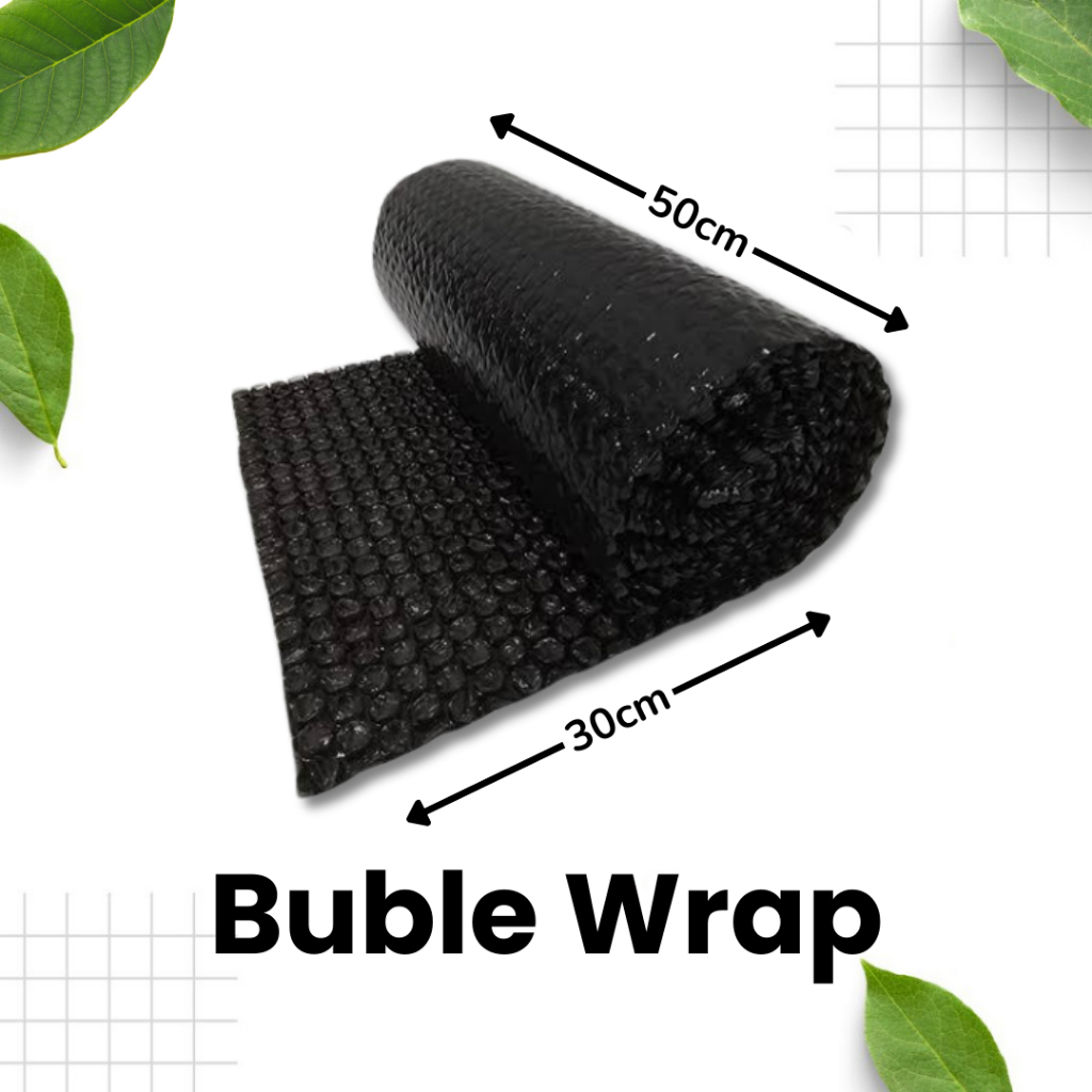 

Bubble Wrap 30x50 Putih Hitam / bubblewrap pelindung / bublewrap paket / barang / Sidoarjo