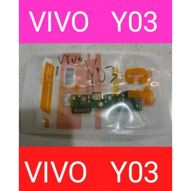 Tipe Handphone Vivo Y03 PAPAN CHARGER KONEKTOR PCB FLEXIBEL CAS VIVO Y03 +ic ori Board Casan Type Ha